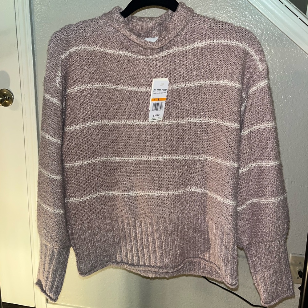 Junior's Small Pink Rose Sweater, NEW